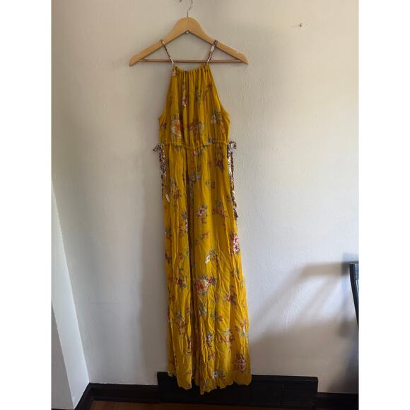 Free People Georgia gold jumpsuit - Picture 1 of 5